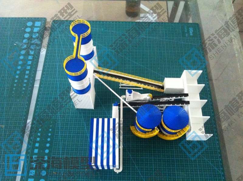 混凝土搅拌站净化设备模型制作